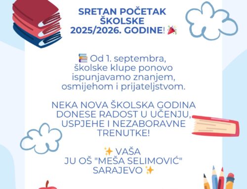 Obavijest o početku nove školske 2025/2026. godine