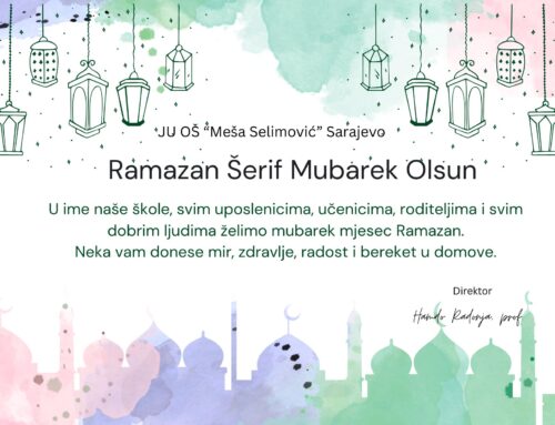 Čestitka povodom nastupajućeg mjeseca ramazana